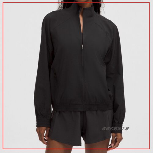 韩国代购lululemon Adapted State 女运动夹克轻薄防晒衣LW3HWIS