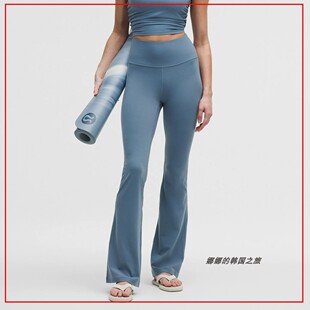 韩国代购lululemon Groove Nulu弹力超高腰运动瑜珈喇叭裤LW5FG2S