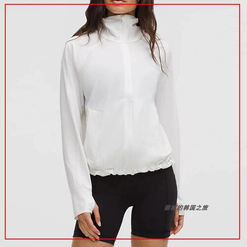 韩国代购lululemon Lightweight Stretch女士防紫外线外套LW4CLZS
