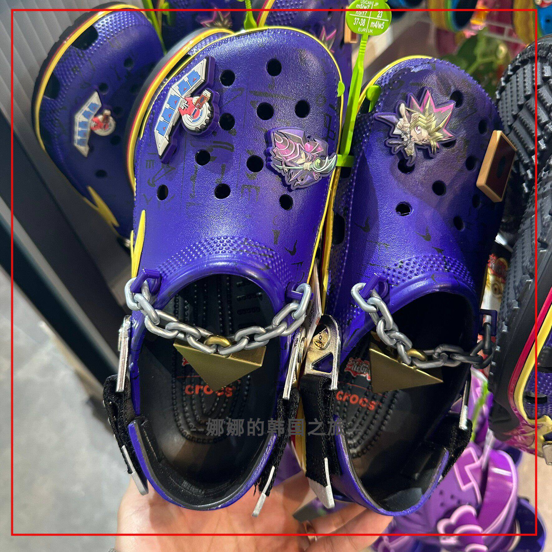 韩国代购Crocs卡洛驰游戏王经典夜见洞洞鞋凉鞋男女同款213589