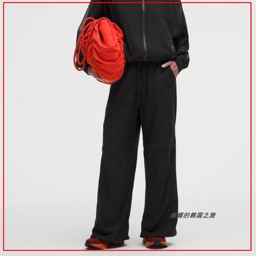 lululemon女士高腰透气阔腿裤