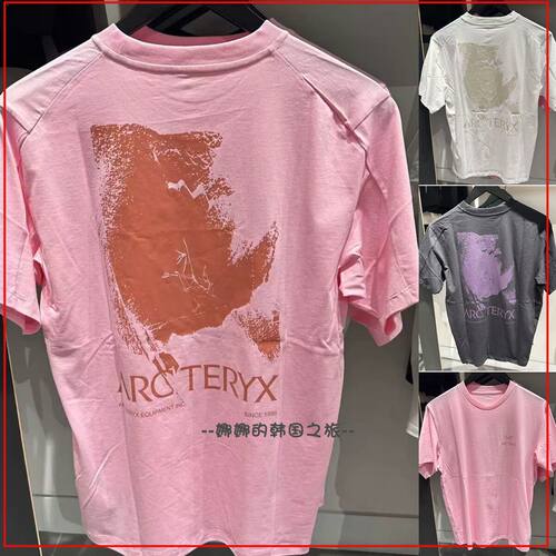 韩国代购ARCTERYX始祖鸟kragg sl 棉质透气休闲T恤短袖男款X10296