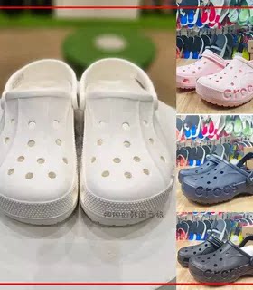 韩国crocs卡骆驰泡芙洞洞鞋沙滩鞋包头厚底拖鞋夏透气男女款10126