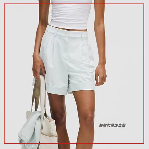 韩国代购lululemon LuluLinen 女士高腰短裤 6