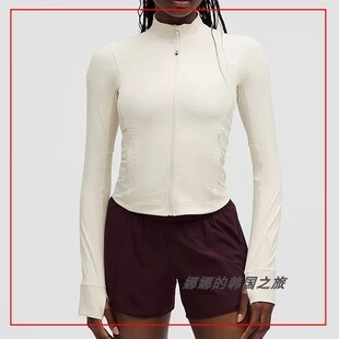 韩国代购lululemon Lightweight女士轻盈版跑步夹克防晒衣LW3FU5S