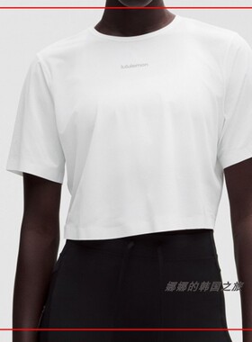韩国代购lululemon露露乐蒙短款高腰休闲运动T恤短袖衫LW3KGKS