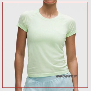 韩国代购lululemon露露乐蒙Swiftly Tech 速干运动短袖T恤LW3DZBS