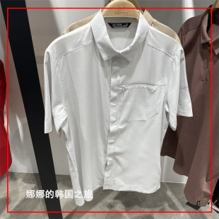 23ARC'TERYX始祖鸟SKYLINE SS SHIRT薄速干衬衣短袖弹力休闲男士