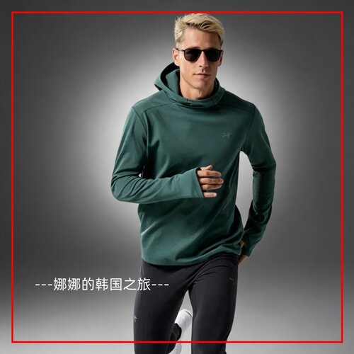 ARCTERYX始祖鸟韩国代购 23秋男CORMAC HEAVYWEIGHT HOODY长袖T恤