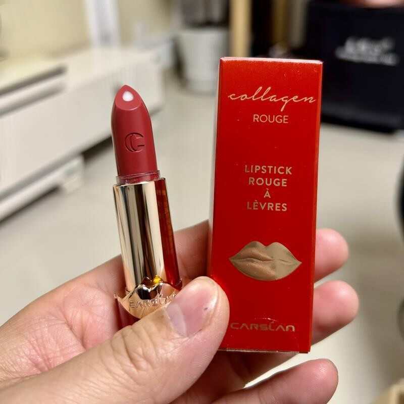 卡姿兰口红正品小红唇胶原美芯唇膏滋润正红色滋润保湿07石榴朱红