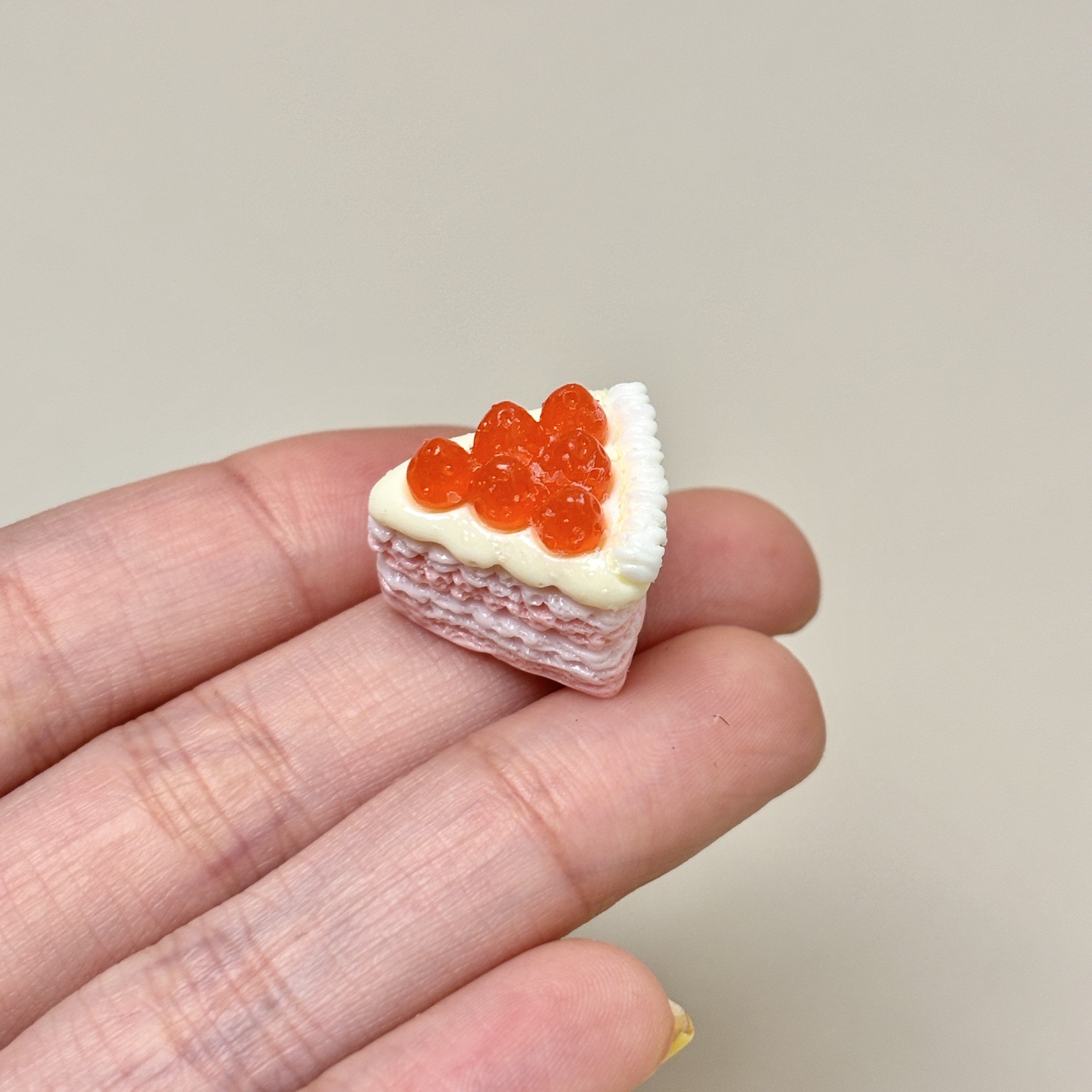 【糖霜小蛋糕】仿真食物食玩甜品树脂配件过家家玩具娃娃屋diy