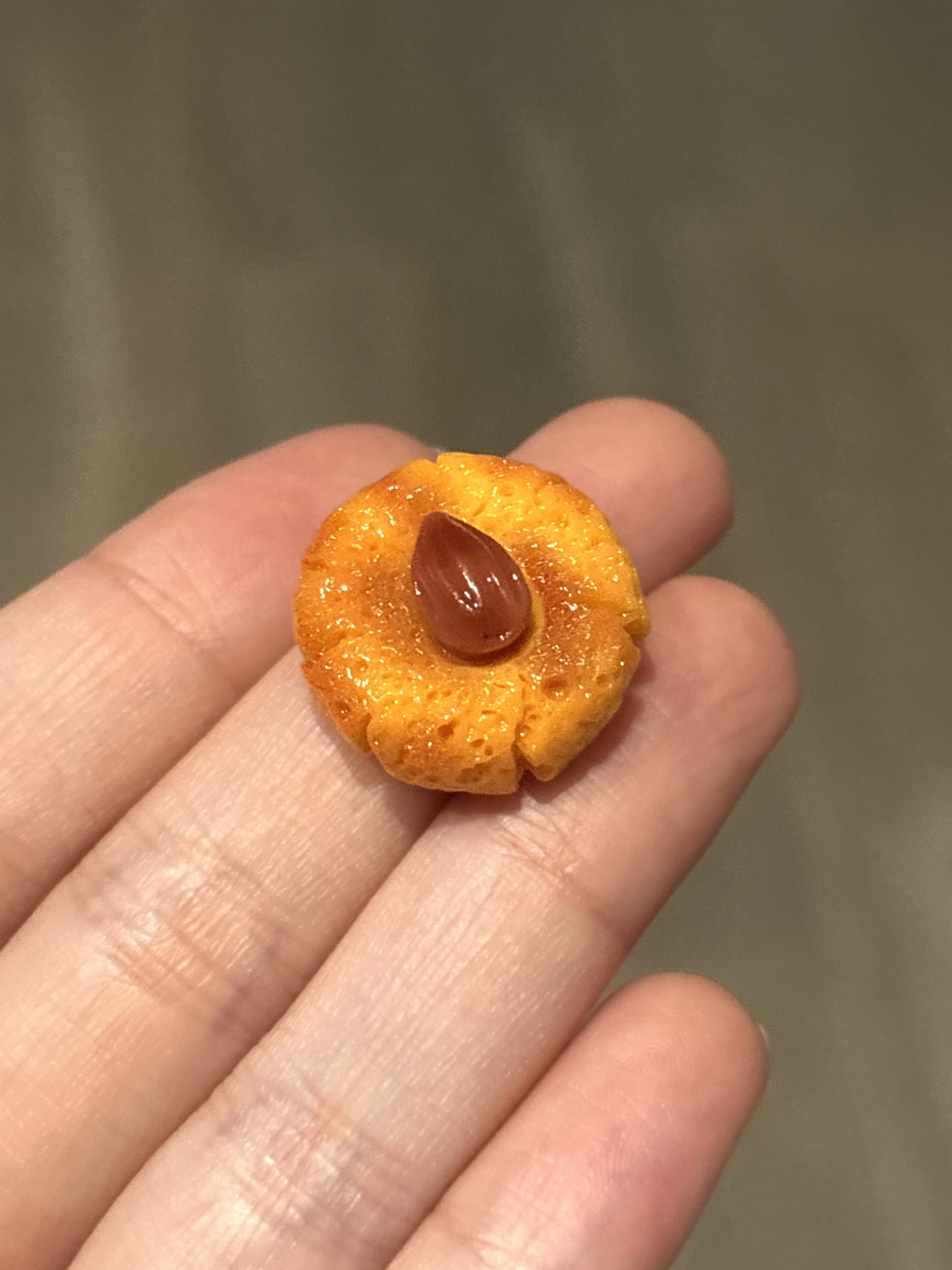 【仿真饼干系列】迷你可爱杏仁造型树脂摆件创意桌面装饰