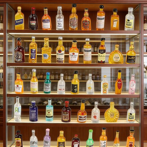 【微缩食玩酒瓶系列三】洋酒瓶 diy配件树脂小摆件仿真小瓶子玩具