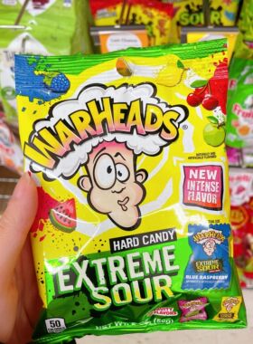 澳洲直邮Warheads弹头牌特酸硬糖糖果5种口味酸脑糖劲爆醒脑 56g
