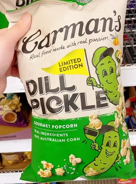 澳洲代购直邮Carmans Popcorn 酸奶油黑松露帕玛森芝士爆米花100g