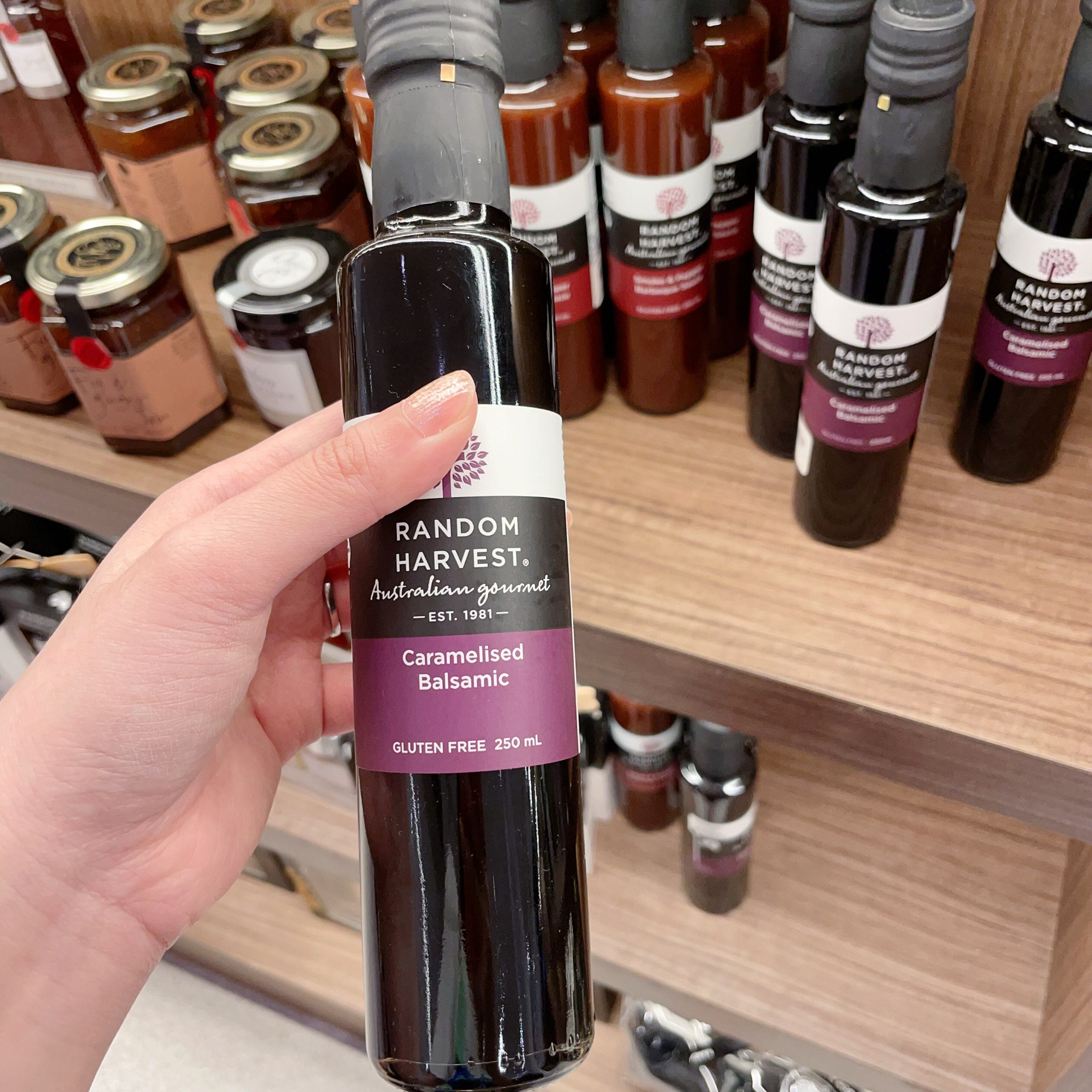 澳洲代购直邮 RANDOM HARVEST 黑醋汁色拉油调味酱 无麸质 250ml