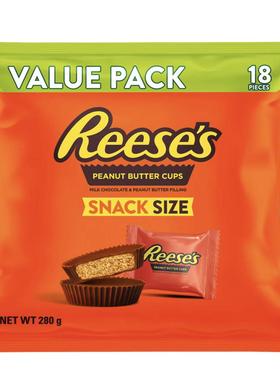 澳洲代购直邮Reeses奶油花生酱夹心牛奶巧克力杯 280g 超值装