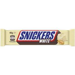 Gc4227澳洲代购直邮Snickers士力架花生巧克力白巧克力能量棒 44g