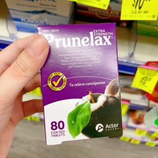 澳洲直邮Prunelax普润乐植物纤维西梅片40粒缓解便密通鞭加强版