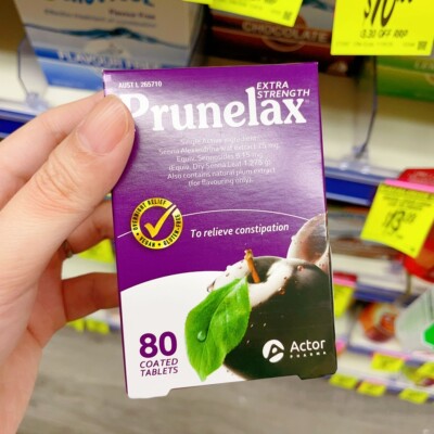 澳洲直邮Prunelax普润乐植物纤维西梅片40粒缓解便密通鞭加强版