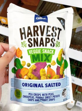 澳洲代购直邮 harvest snaps 健康蔬菜条 高纤维 无棕榈油 90g