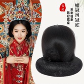 汉服假发包甜甜圈宋制明制新娘婚冠古风汉服魏晋发髻假发包盘发
