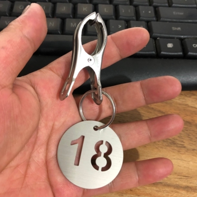 不锈钢镂空存包酒店宾馆号码牌