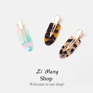 时尚 女高级后脑勺碎发侧边醋酸无痕简约边夹刘海 发夹网红2025新款