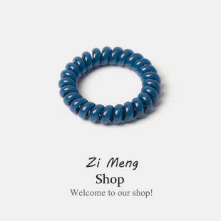 电话线发圈2026年新款 小清新女高级感气质扎头发马尾皮筋头绳发饰