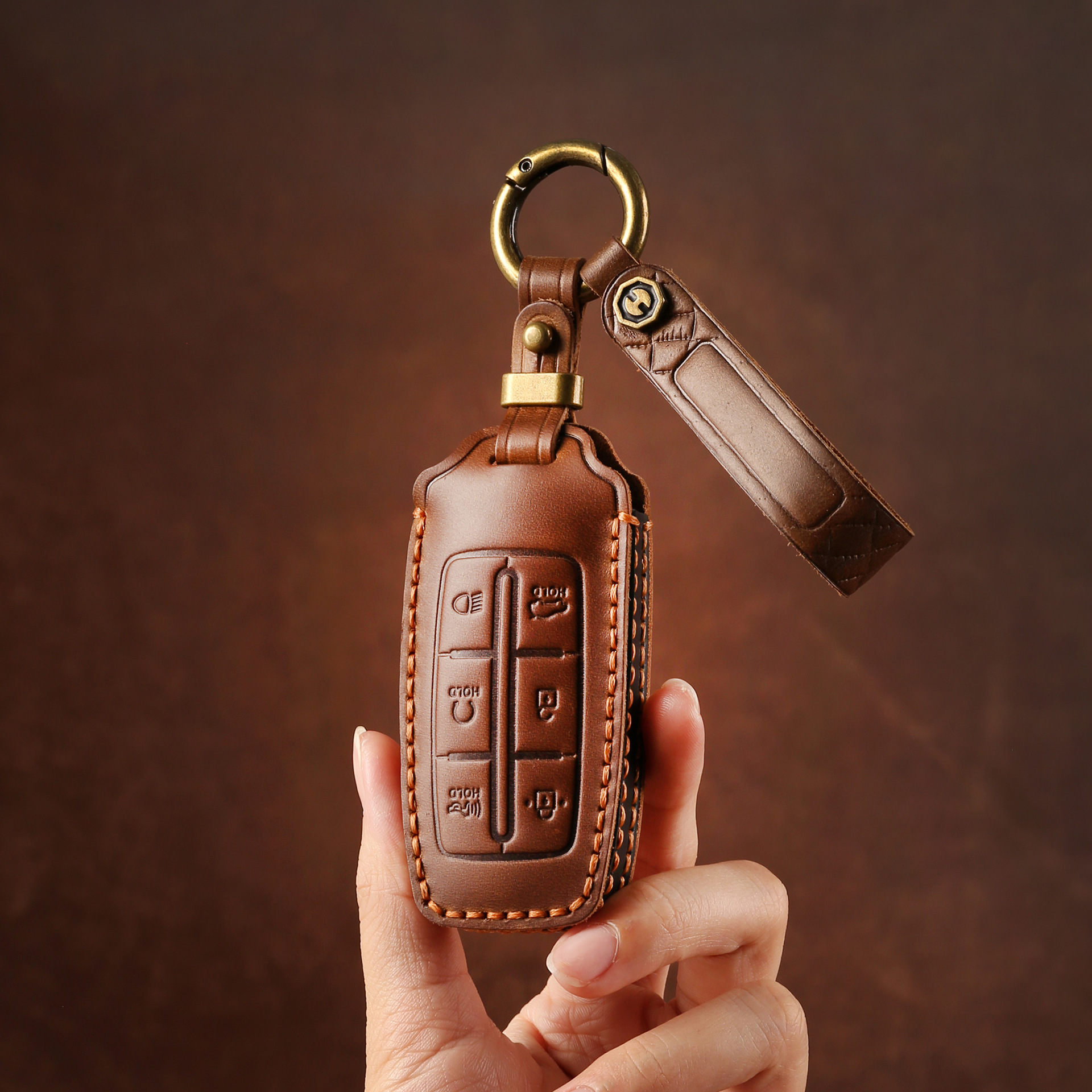 适用Genesis捷尼赛思钥匙套GV70劳恩斯GV80/G90汽车钥匙保护壳包