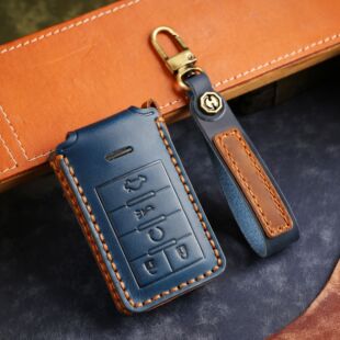 适用老款 凯迪拉克SRX钥匙套真皮XTS凯雷德SLS赛威ATS车钥匙包壳扣