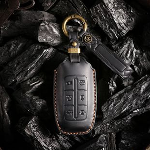 适用Genesis捷尼赛思钥匙套GV70劳恩斯GV80/G90汽车高档钥匙包扣