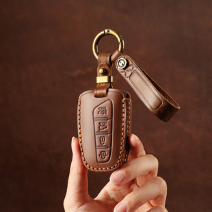 适用于北京现代老款胜达钥匙套格越雅科仕ix45雅尊捷恩斯钥匙包扣