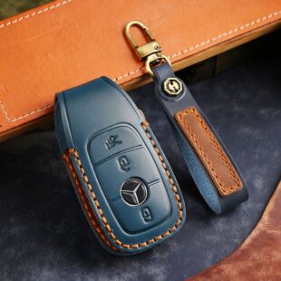 适用于奔驰钥匙套E级G350 G500 G63amg CLS300 GLS450钥匙包壳扣