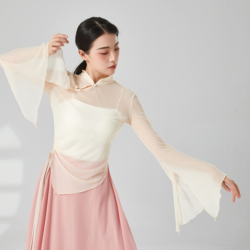 共妍古典舞飘逸舞蹈服身韵纱衣