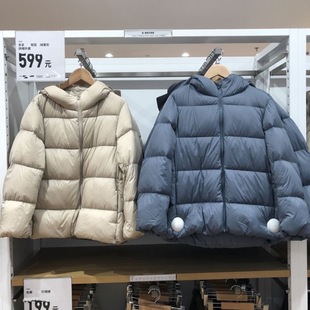 宽松时尚 轻薄羽绒服女士连帽加厚面包服2025冬季 保暖外套 短款 优款