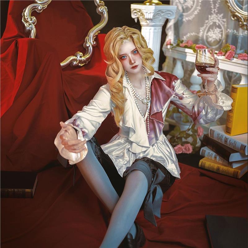 第五人格COS服摄影师约瑟夫宿醉监管者红酒玫瑰珍奇时装COS服图片