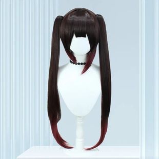 无需修剪崩坏星穹铁道花火cos假发小虎口夹马尾拼色女款cos装扮