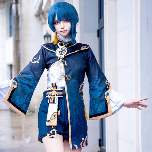 原神cos行秋cos服少年春衫薄少爷cosplay暗纹面料套装现货