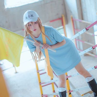 工作细胞 血小板cos服儿童二次元cosplay全套T恤现货假发女动漫