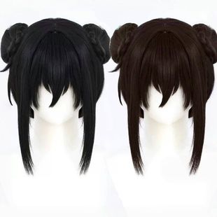 APH 黑塔利亚 王春燕cos假发 中国代表 王耀性转 分体发包黑/深棕