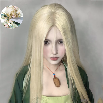 假头发cos盈长直燕云十六