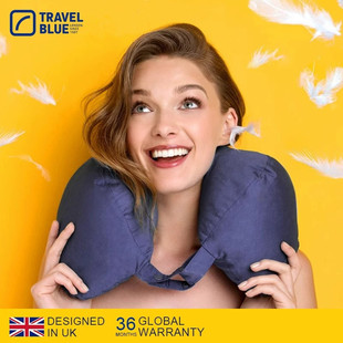 Travel Blue/蓝旅旅行靠枕护颈枕头羽绒填充奢华U型枕飞机u形高端