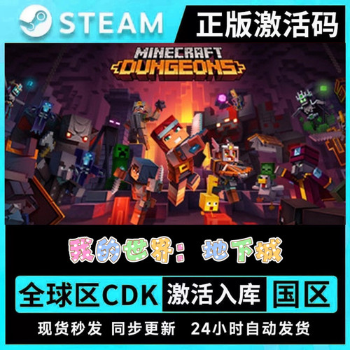 我的世界地下城steam激活码cdkey兑换码PC游戏激活入库在线联机