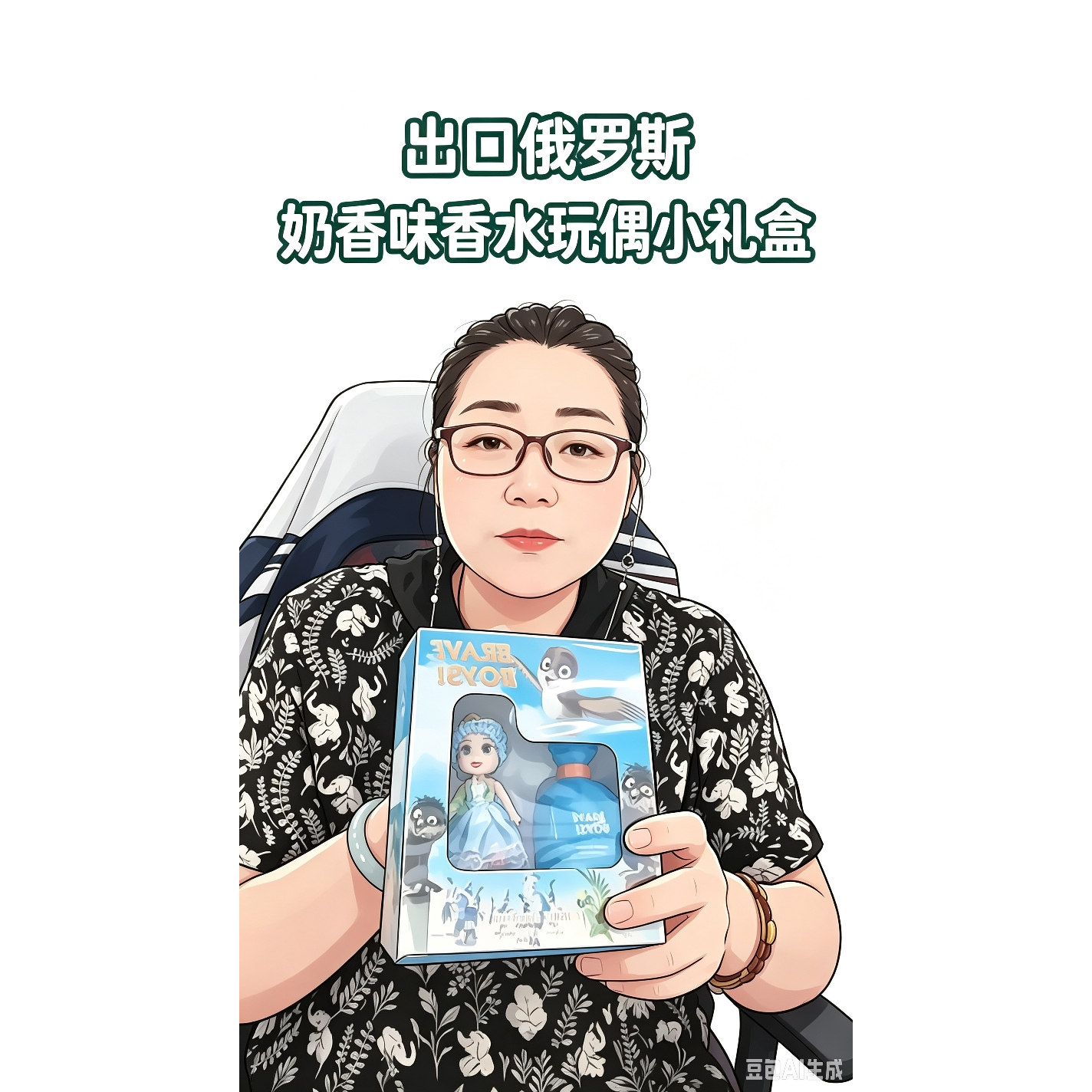 出口俄罗斯奶香调香水50ml礼盒