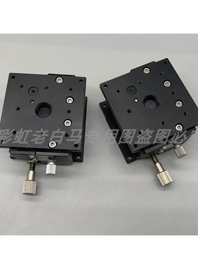 ZLPCG80 水平升降台 手动Z轴微调平台 台面80 进给螺纹式