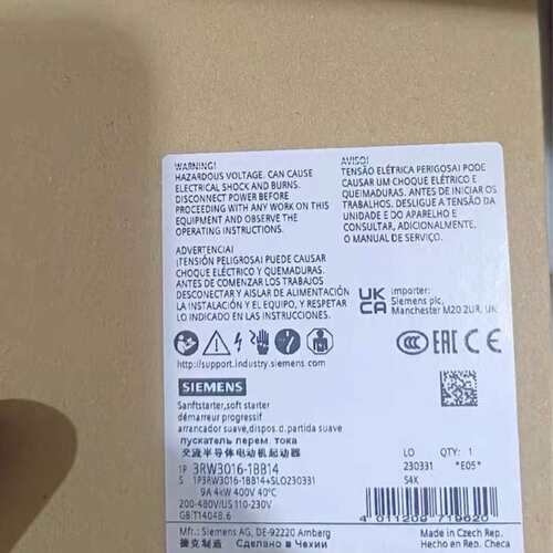 议价SIEMENS/3RW3016-1BB14电动机