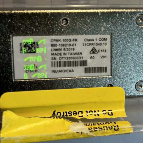 议价思科CPAK-100G-FR 1x100G FR SMF双L