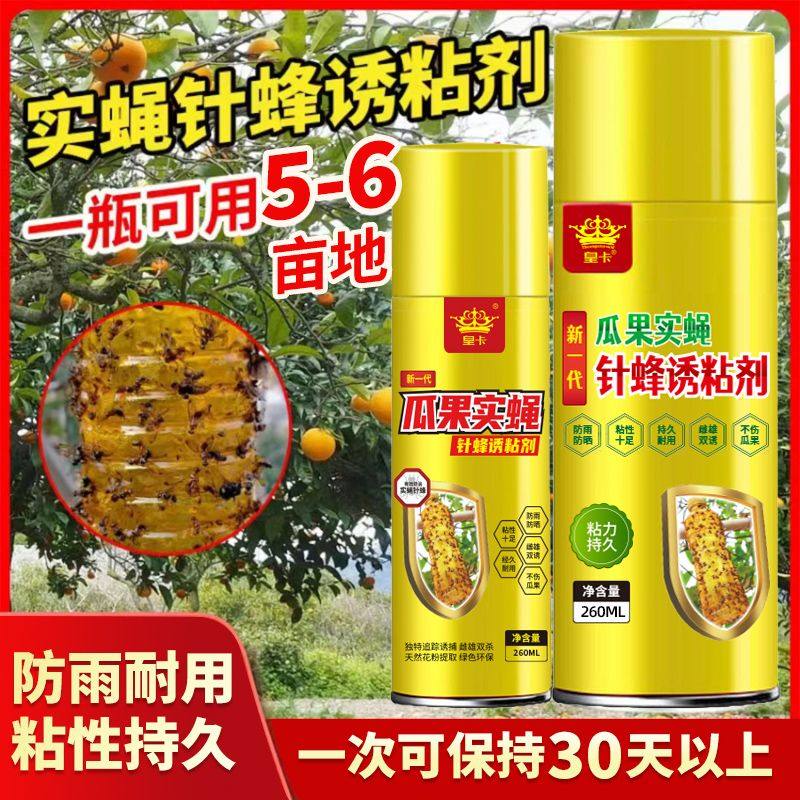 果实蝇诱粘剂果蝇杀虫剂蝇比克瓜除灭杀天然诱粘剂专用针蜂粘虫板