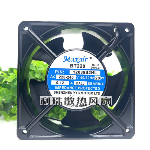 MAXAIR BT220 80259225/12025/15050/12038/B2HL交流散热风扇220V